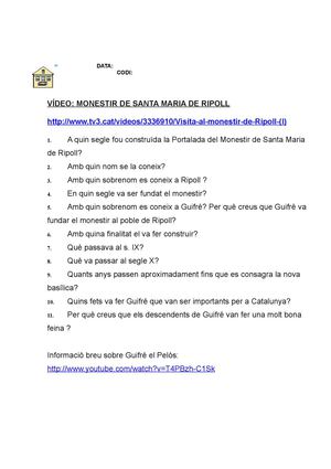 Platreball Comprensió Vídeo