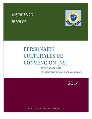 Personajes Culturales Del Municipio De Convención