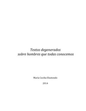 TEXTOS DEGENERADOS SOBRE HOMBRES QUE TODAS CONOCEMOS