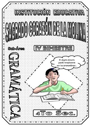 MATERIAL DIDÁCTICO: GRAMÁTICA 4º