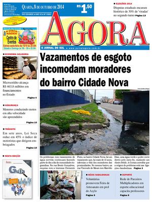 Jornal Agora - Edição 10963 - 8 de outubro de 2014