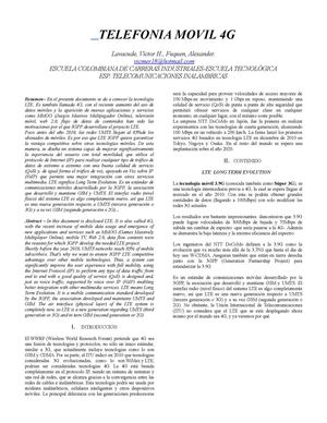 Telefonia Movil 4g