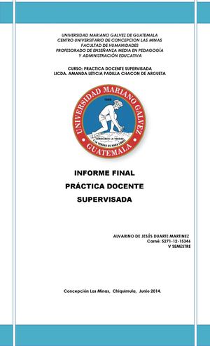 practica supervisada Alvarino