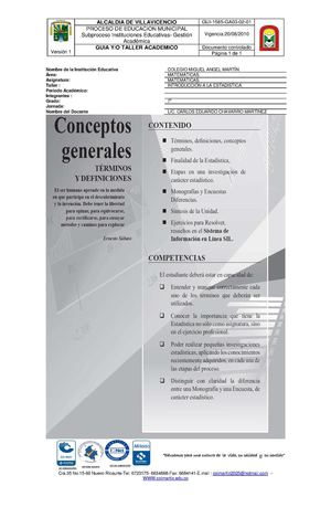 INTRODUCCIÓN A LA ESTADISTICA