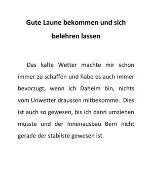 Gute Laune Bekommen Und Sich Belehren Lassen