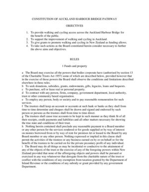 Auckland Harbour Bridge Pathway Trust - Deed Consolidated Version 18 March 2014