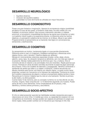 Desarrollo Neurológico
