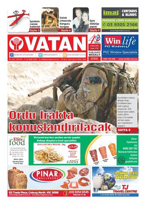 Yeni Vatan Turkish Newspaper Issue No: 1770