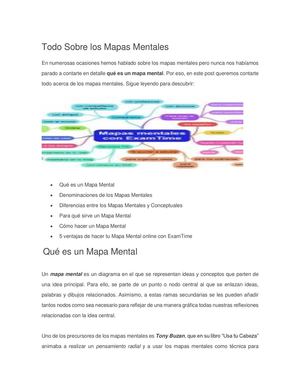 Todo Sobre Los Mapas Mentales