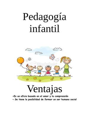 ventajas y desventajas de la pedagogía infantil
