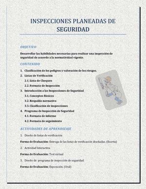 Inspecciones Planeadas