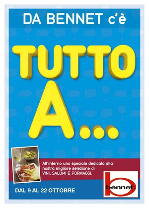 Volantino Bennet Dal 9 Al 22 Ottobre