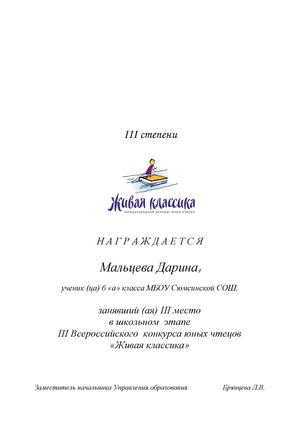 Шаблон Диплома