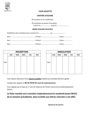 Fiche Navette Et Maladie20142015