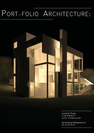 PORT FOLIO Pierre LEMOINE 2014