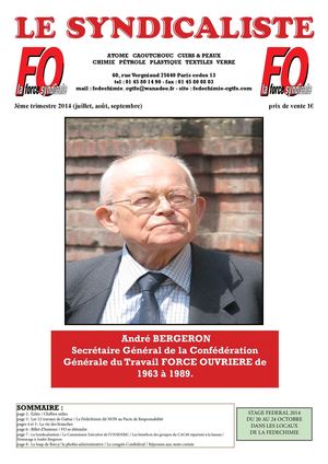 Le Syndicaliste Fo 3eme trim 2014
