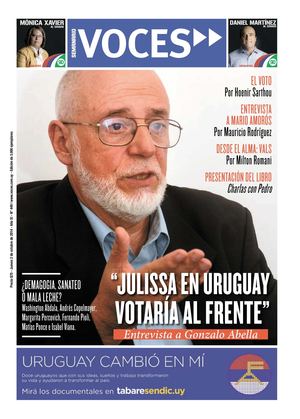 SI JULISSA REYNOSO PUDIERA VOTAR EN URUGUAY, VOTARÍA AL FRENTE