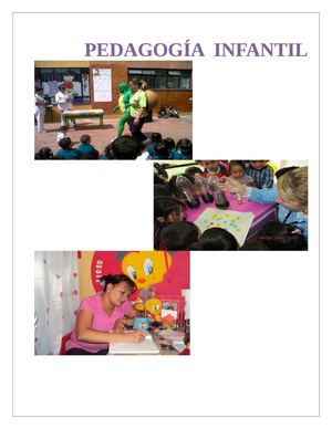 Pedagogía Infantil