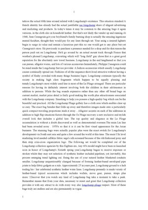 The History Of Longchamp Handbags