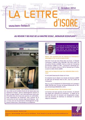ISORE FINITION - Journal Interne - Automne 2014