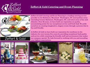 Zeffert & Gold Catering And Event Planning Baltimore Wedding Catering