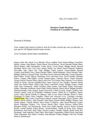 Guaino Bartolone Lettre Ouverte Cosignee Ll