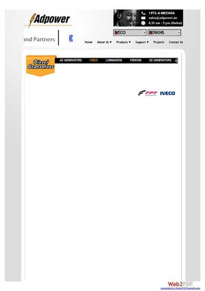 Iveco Generators Authorized Iveco Distributor In Dubai Adpower