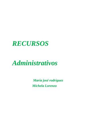 Recursos Administrativos