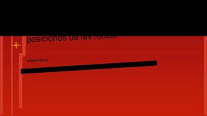Posiciones De las Rectas