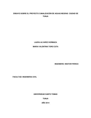 Proyecto Canalizacion Final Pdf