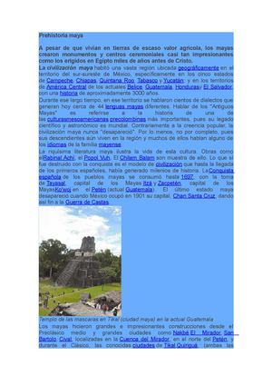 Prehistoria Maya
