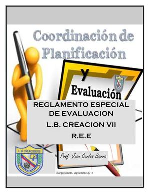 Reglamento Especial De Evaluacion Ree