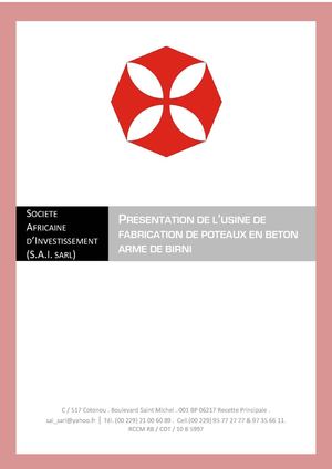 Presentation Sai Sarl