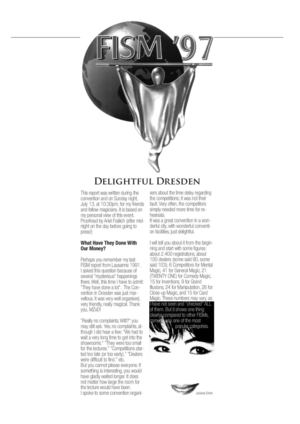 Abc of Fism 1997 - Dresden