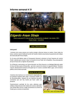 Informe 31 Edgardo Araya Sibaja