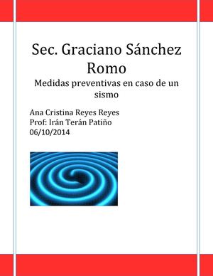 Prevención de un sismo