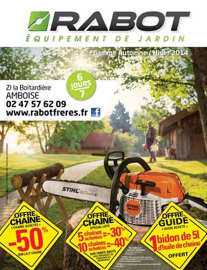 Catalogue Automne 2014 Dossier Rabot