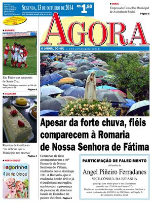 Jornal Agora - Edição 10968 - 13 de outubro de 2014