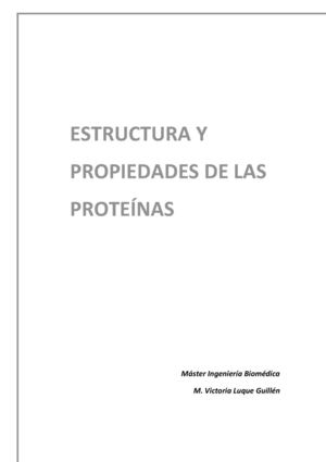 Estructura y propiedades de las proteínas