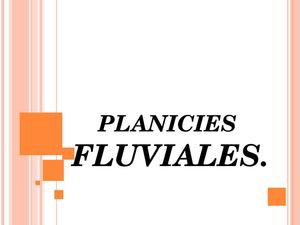 Planicies Fluviales