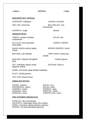 Hiztegia 1 Maila