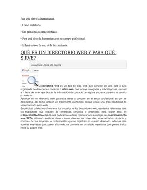 Informacion Directorios