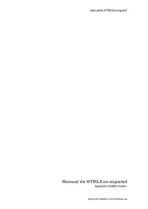 Manual De Html5 En Espanol
