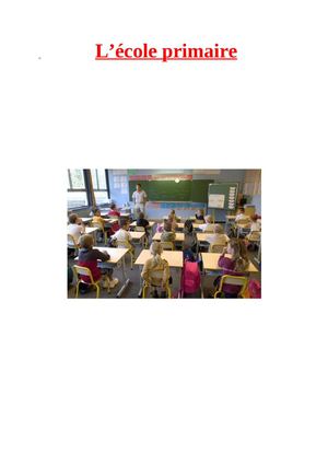 l'école primaire