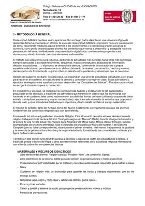 Criterios Evaluación Calificación Religión 1º Eso