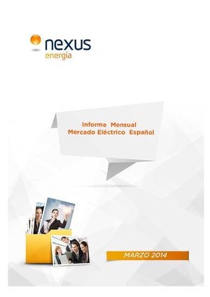Informe Mercado Electrico Marzo 2014 Nexus Energia