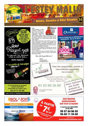 L'Estey Malin (Nord-Bassin) N° 55. Oct, nov, début déc 2014