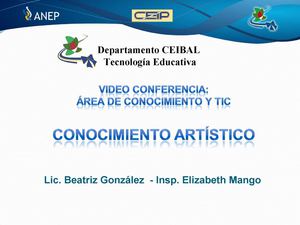 Videoconferencia Conocimiento Artístico