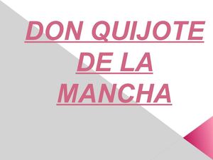 Quijote: ¿Quién es quién?