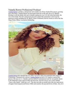 Natasha Burton Professional Producer